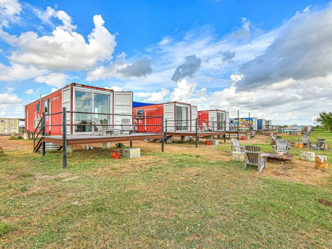 Unique Hotels in Texas: Flophouze Shipping Container Hotel
